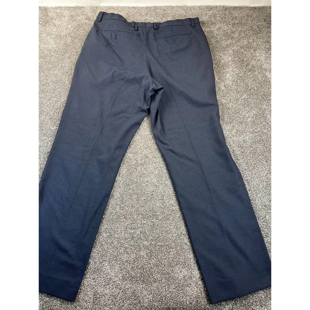 Banana Republic Pants Men 36x32 Dress Tailored Standard Fit Work Flat Front Blue